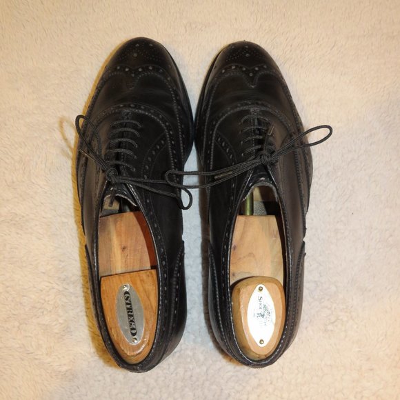 Alden 903 Black Calfskin Leather Wing Tip Balmoral Oxford Size 7 E/EEE main image 5